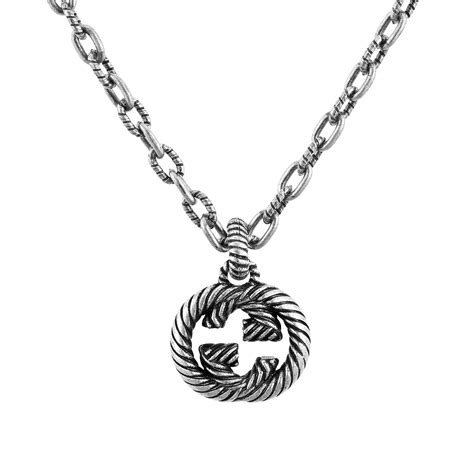 interlocking g pendant gucci|gucci interlocking g silver pendant.